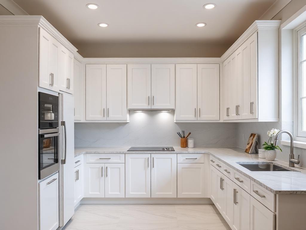 Freshly painted kitchen